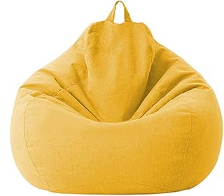 Housse de canapé pouf classique sans rembourrage (jaune, 70 x 80 cm)
