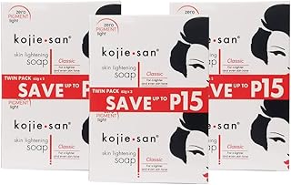 Savon éclaircissant pour la peau kojie san (6 barres, 65 g)