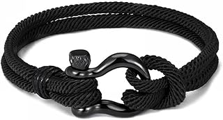 Goodrun bracelet durable et décontracté pour hommes, tressé à la main, corde