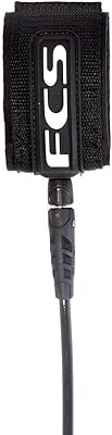 Laisse fcs surf classic noir néoprène 1,83m