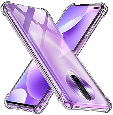 Housse de protection transparente flexible anti-choc xiaomi avec coins renforcés pour redmi k30