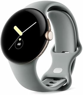 Google pixel watch - noir (taille unique) or clair avec bracelet noisette, ga04123-de