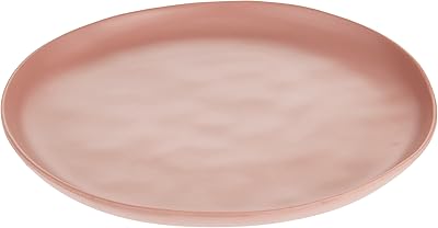 Assiette plate en mélamine moda cucina - rose 27 cm