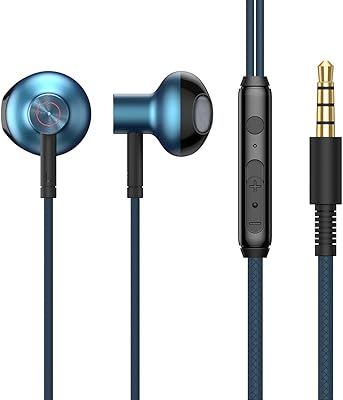 Écouteurs filaires baseus enkook avec microphone basse 35 mm écouteurs universels à suppression