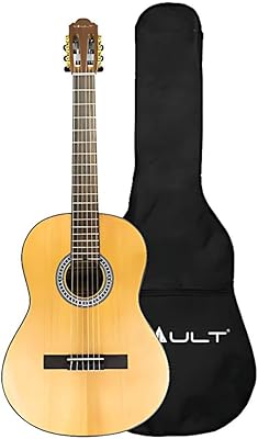 Guitare classique volt deluxe en épicéa 4/4 avec étui - cl-40