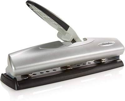 Perforatrice à papier en métal swingline easy touch avec système réglable de 2