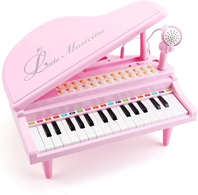 Apprendre à jouer du mini piano pour enfants avec microphone, portable, mini, 31