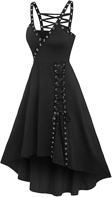 Robe d'été gothique à lacets et col rond hopeva pour femme (couleur : hortle, taille : xxxl). De la mode à l'électronique, Diaytar Sénégal a tout ce qu'il vous faut