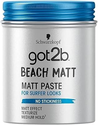 Schwarzkopf got 2 be beach matte pâte mate surfer look 100 ml