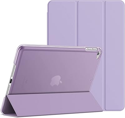 Étui jetech pour ipad mini 4, smart cover avec veille/réveil automatique (violet clair)