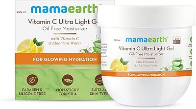 Mamaearth gel hydratant ultra-léger sans huile pour le visage avec vitamine c