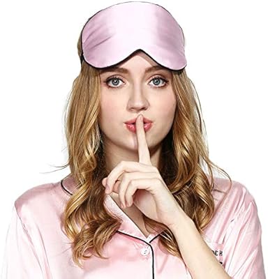 Masque de sommeil et bandeau en soie masque pour les yeux doux