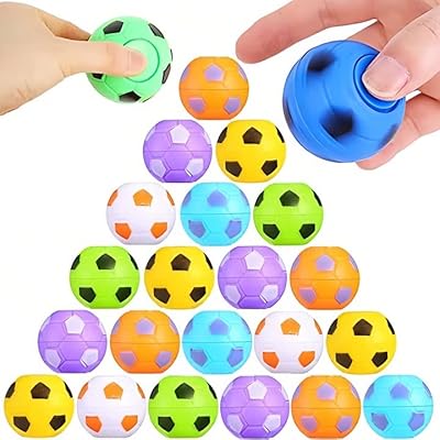 12 pièces flavary fidget spinner mini jouets de football pour enfants cadeaux