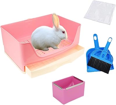 Bac à litière pour lapin, bac à litière pour animaux de compagnie, bac
