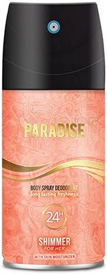 Déodorant en spray pour le corps biellatm paradise shimmer women avec hydratant