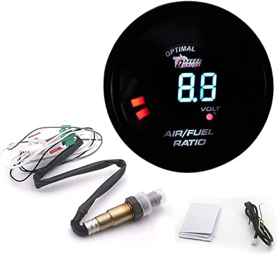 Goolrc kit de jauge de rapport air-carburant numérique 12v 2 en 1 mètre