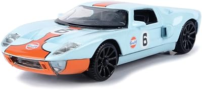 Motormax ford gt concept #6 avec "gulf" bleu clair avec bande orange 1/24