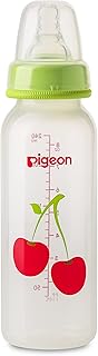 Bouteille de fruits à col fin pigeon, tétine en silicone extra douce, anti-coliques