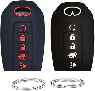 Couvercle de clé intelligente en silicone compatible avec infiniti qx60 qx50 qx50 kr5txn7