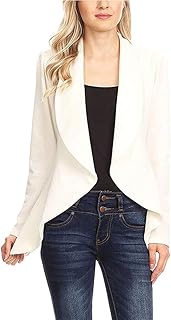 Yudesundo blazer vestes de travail - blazer ouvert sur le devant pour femme