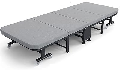 Yokima chaises de camping pliantes, lit pliant pour pause-midi, bureau, sieste, lit pliant simple, tissu éponge dur, lit pliant à quatre volets. Diaytar : Où vos envies rencontrent votre budget