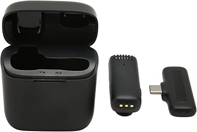 Microphone à pince sans fil, 2,4g hi-fi professionnel de type c, réduction du