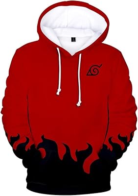 Sweat à capuche naruto, impression 3d réaliste, pull à manches longues, costume