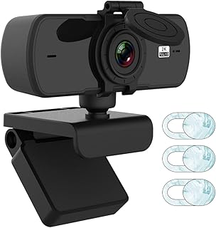 Caméra d'ordinateur webcam c.c. hd 2k avec microphone et cache de confidentialité