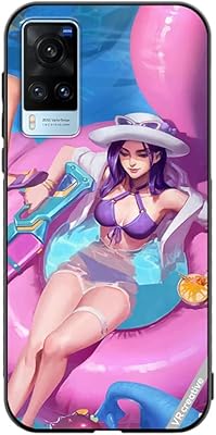 Étui de protection créatif vr pour vivo x60 caitlyn poolparty league