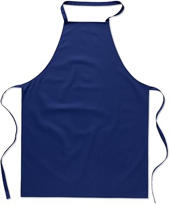 Tablier de cuisine uni unisexe ebaygb lot de 1 coton bleu