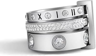 Love friendship ensemble de bagues en acier inoxydable argenté pour femme, bagues élégantes