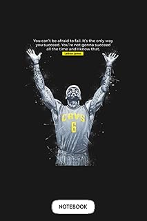 Lebron james quote b30628 carnet : 6x9 120 pages, couverture finition mate, papier