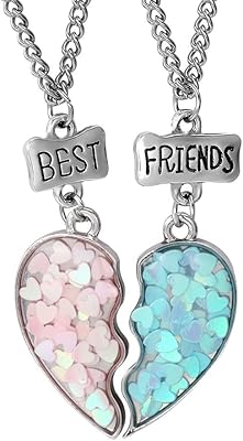 Collier d'amitié bff pour filles, colliers assortis pour meilleures amies, cadeaux d'anniversaire