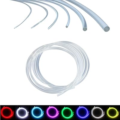 Akibo 012"(3mm) x 164ft(5m) câble lumineux latéral en plastique pmma pour lumière