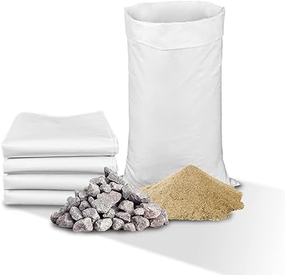 Sacs de sable en polypropylène paquet de 10 sacs de sable vides tissés contre les inondations uv sacs de sable de protection contre les inondations sacs de stockage de déchets de grains 18,9" x 29,5". Le discount haut de gamme, c'est possible avec Diaytar