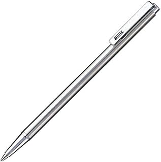 Stylo à bille zebra mini 0,7 mm, corps argenté, encre noire (t-3)
