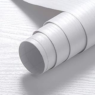 Papier collant oxdigi blanc grain de bois format 24 x 196 pouces