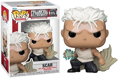 Funko pop! anime : fullmetal chemist brotherhood scar figurine en vinyle
