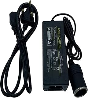 Shokah® prise allume-cigare ac vers 12 v dc, adaptateur secteur, port de commutation