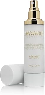Nettoyant anti-âge pour le visage orogold à l'or blanc 24 carats, 100 ml