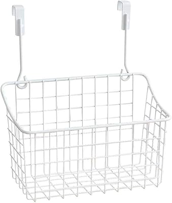 Panier de rangement multifonctionnel en fer monté sur porte pour organiser la cuisine