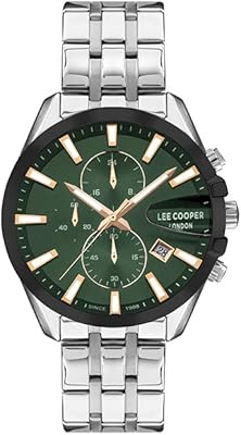 Montre multifonction à cadran vert pour homme - lc07524.670, gris chiné, bracelet