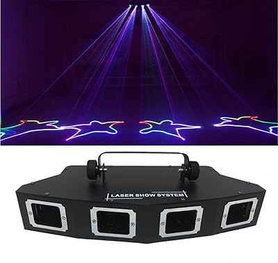 4 faisceaux rvb 3 en 1 faisceau laser couleur dj dmx 512 contrôleur de lumière de fête vacances noël disco danse mariage. Diaytar : Votre shopping, nos meilleurs prix