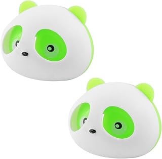 Zhuidjo 2 pièces désodorisant de voiture en forme de panda blanc vert