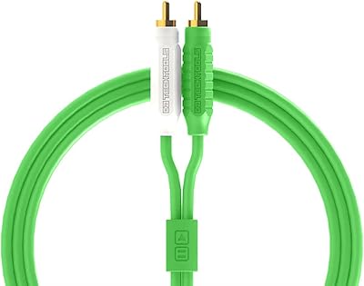Câble audio dj tech tools chroma 2.0 2 m rca vers rca (vert)