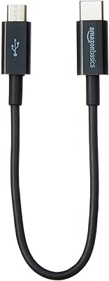Câble de chargeur court usb type-c vers micro-b 2.0 amazonbasics - taille 6