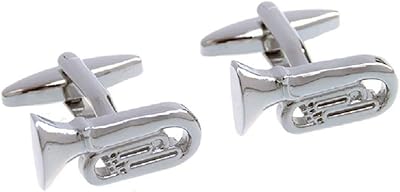 Boutons de manchette mrcuff tuba euphonium bass dans une boîte cadeau et un chiffon. La nouvelle ère du shopping sénégalais commence avec Diaytar