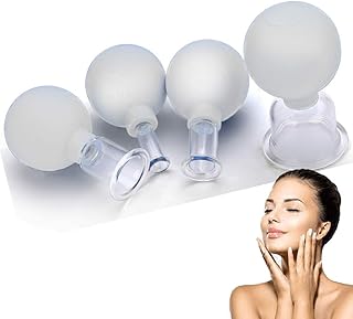 Ensemble de ventouses en verre pour le visage - 4 pièces de ventouses