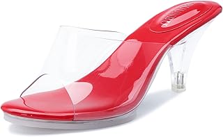 Sandales à talons argentés transparents pour femmes, chaussures formelles avec sangle transparente, talons