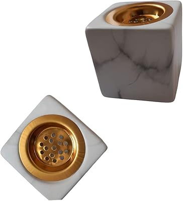 Porte-encens en marbre artificiel brûleur d'encens porte-bâton polyvalent pour le bureau la maison